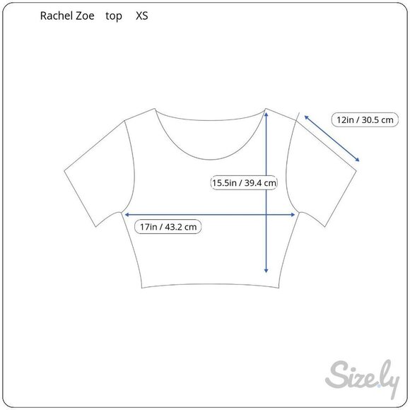 Rachel Zoe Crop Top Balloon Sleeve Multicolor Striped Off the Shoulder Womens XS - Picture 3 of 8